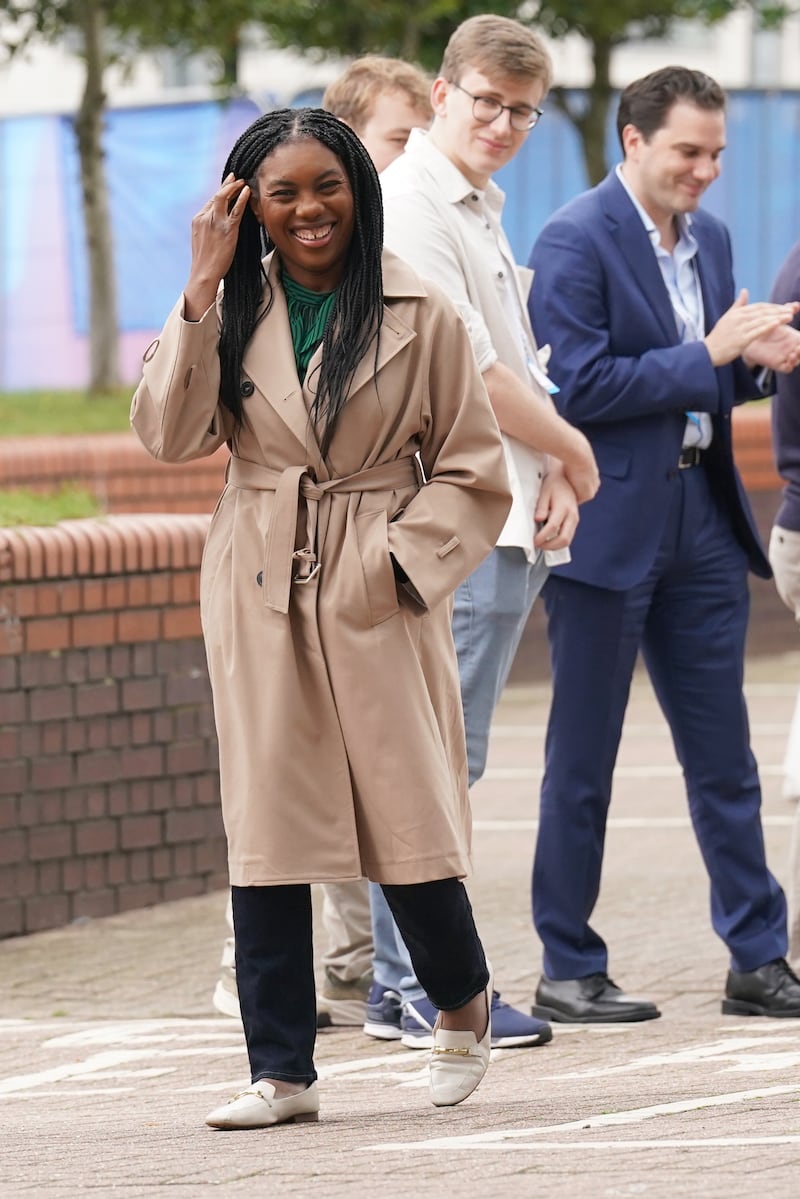 Kemi Badenoch, arriving on the eve of the Conservative Party annual conference