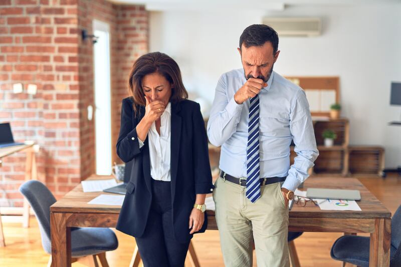 Working in the office while unwell could make your colleagues ill too