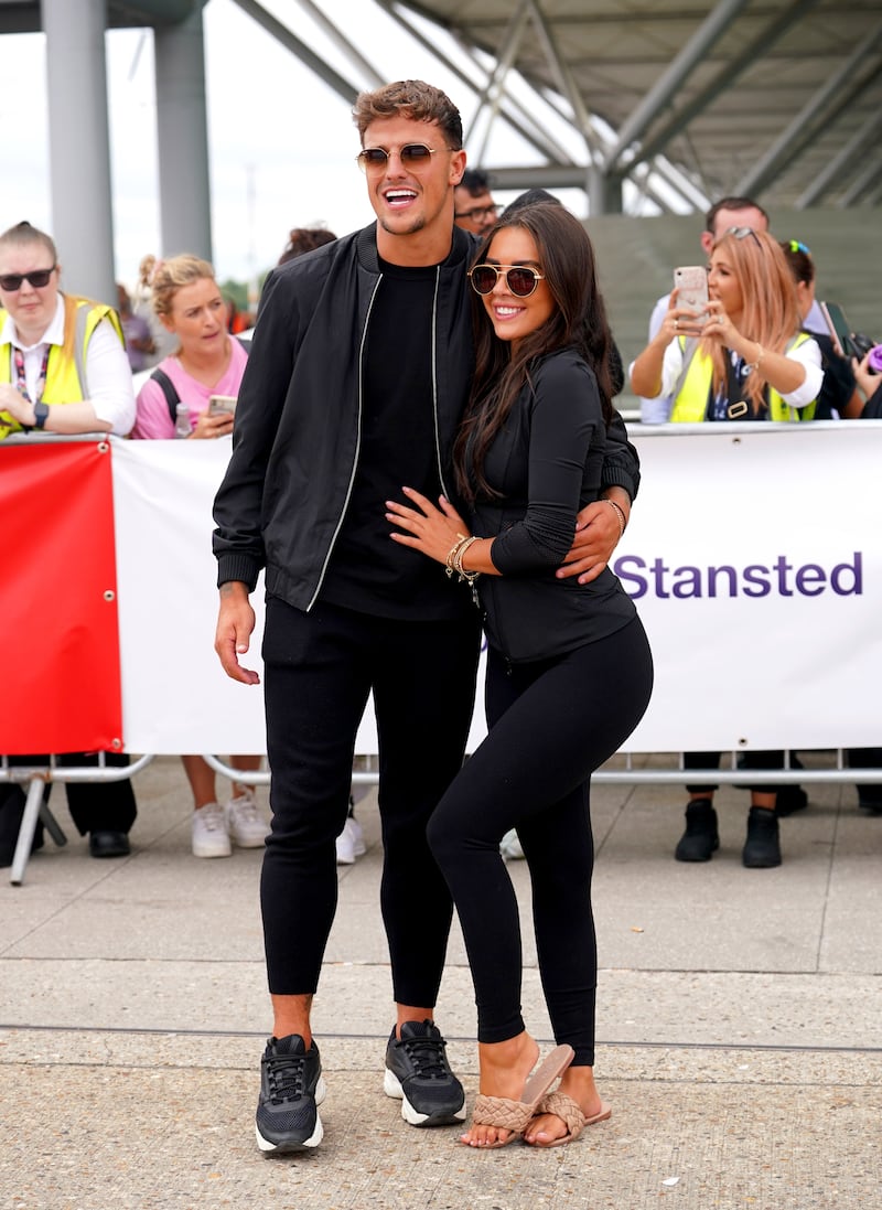 Love Island contestants Luca Bish and Gemma Owen