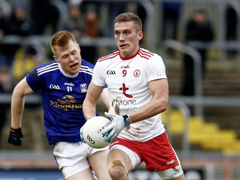 Conn Kilpatrick lashed home Tyrone&#39;s first goal against Kildare last Sunday. Pic Philip Walsh. 