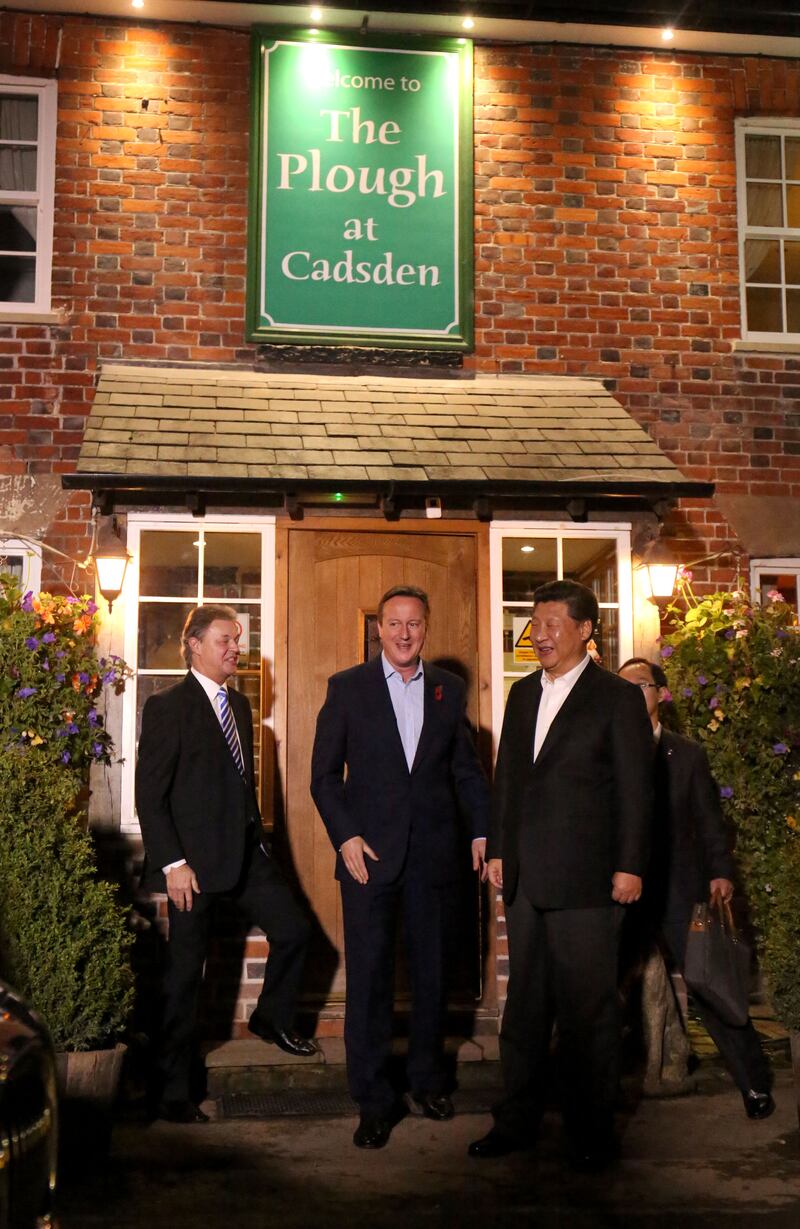 Then prime minister David Cameron and Xi Jinping visited a pub in 2015 at the height of the ‘golden era’ in relations