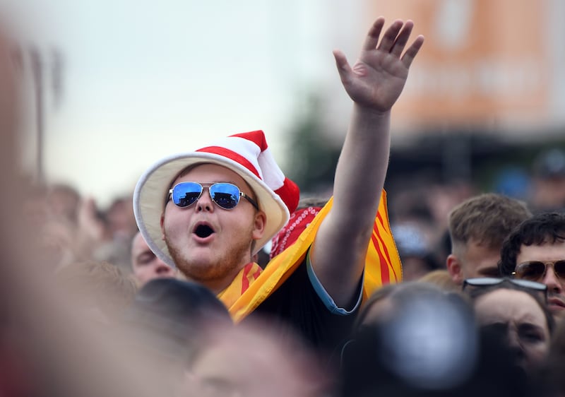 Crowds at the Trnsmt Festival at Glasgow Green in Glasgow