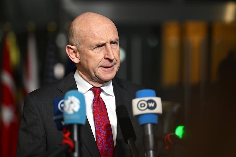 Defence Secretary John Healey said Russia ‘remains a threat well beyond Ukraine’ (Harry Nakos/AP)