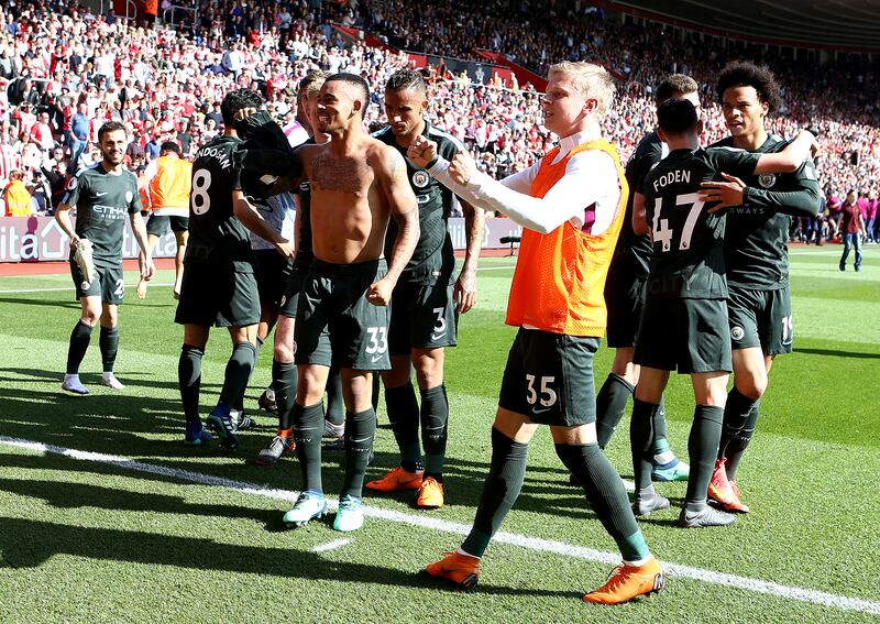 Gabriel Jesus sparked jubilant celebrations with a late winner at Southampton