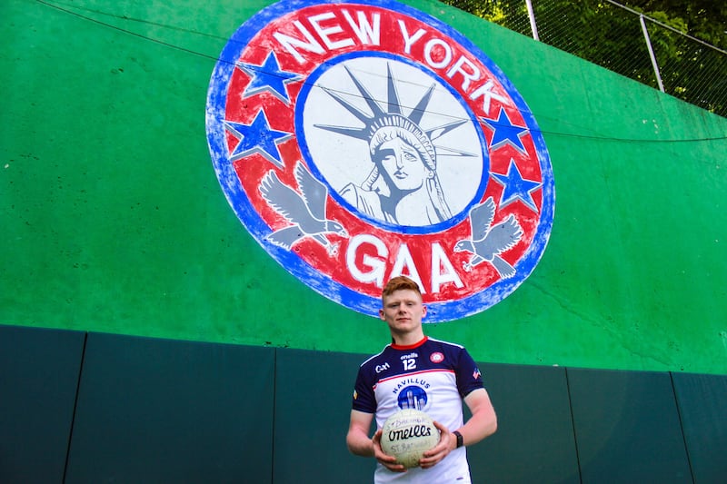 Gaelic Park has seldom witnessed scenes like those which followed New York's Connacht Championship victory over Leitrim in April. Picture by Sportsfile