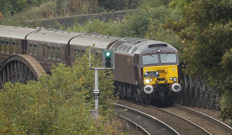 Royal Scotsman carriages were struck by the Flying Scotsman