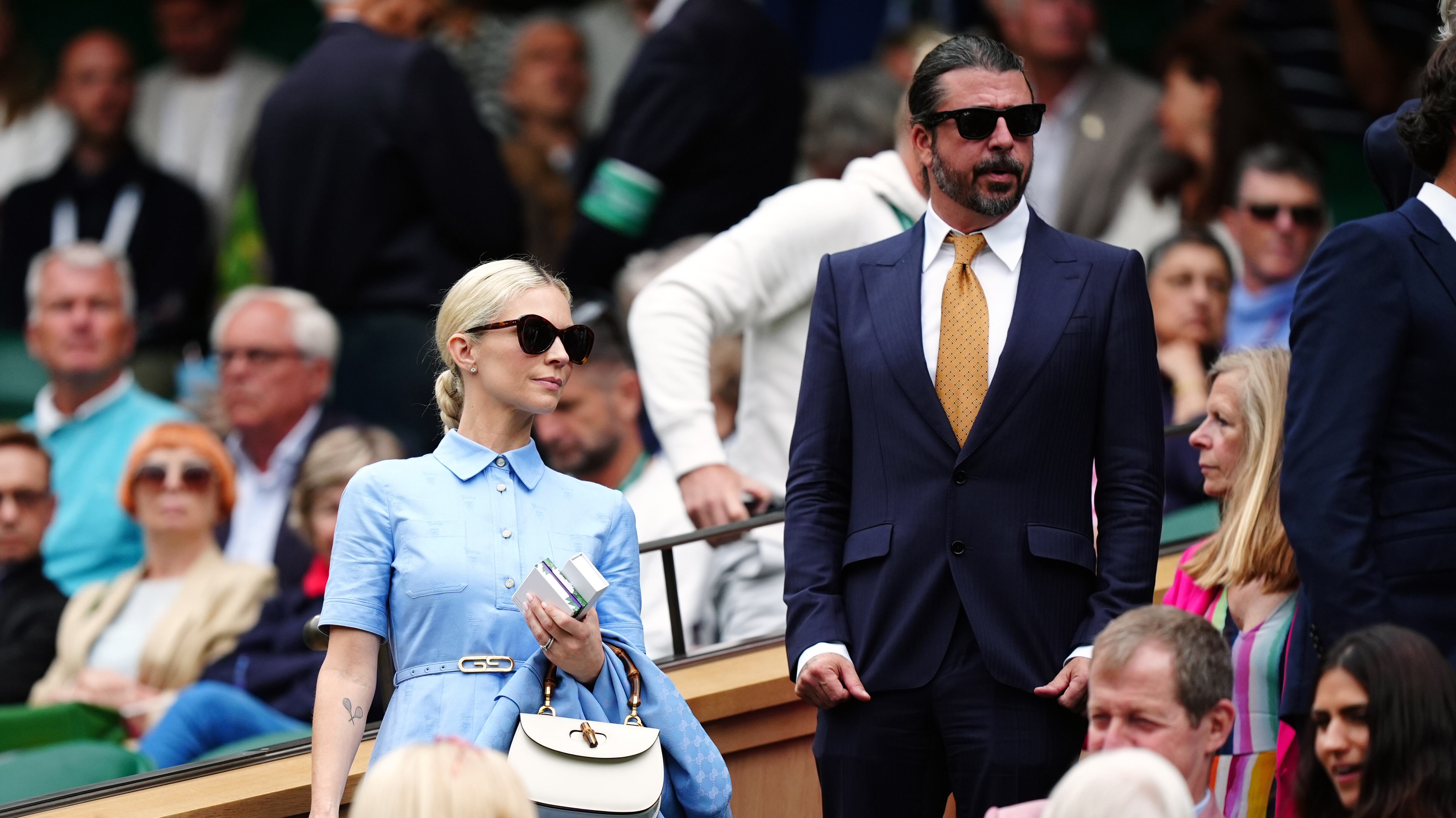 Dave Grohl and Jordyn Blum in the royal box