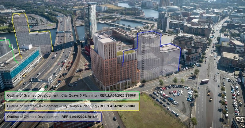 How Belfast's skyline could look with the addition of the new high-rise developments.