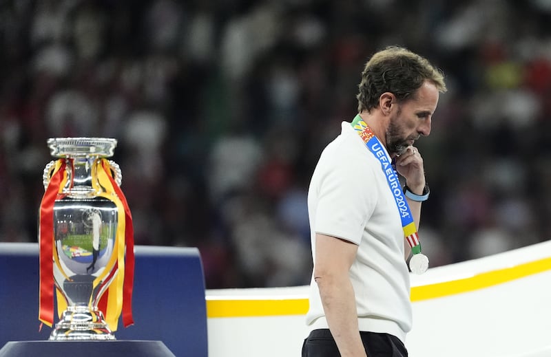 It was a second consecutive Euros final defeat for England boss Gareth Southgate