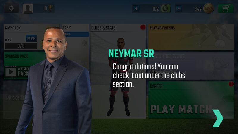 Neymar Sr in the game