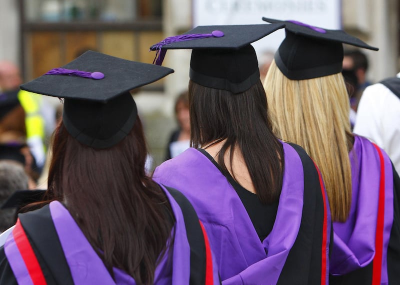 File photo dated 16/07/08 of university graduates. The Education Secretary is expected to announce a tuition fee rise in England for the first time in eight years, which comes as university leaders have warned of significant financial concerns as a result of frozen tuition fees – which are currently �9,250 per year – paid by domestic students and a fall in international students. Issue date: Monday November 4, 2024.