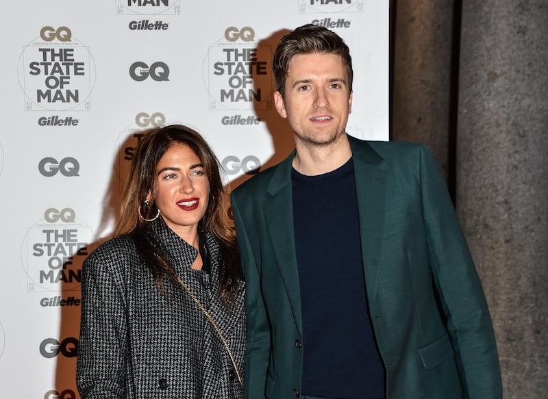 Mackie with Radio 1 presenter husband Greg James