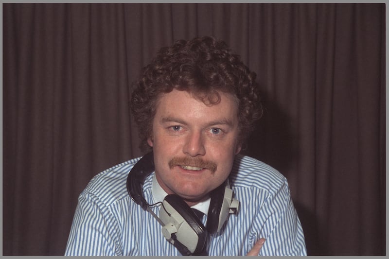 David Davin-Power while working as a news reporter for RTE in 1984