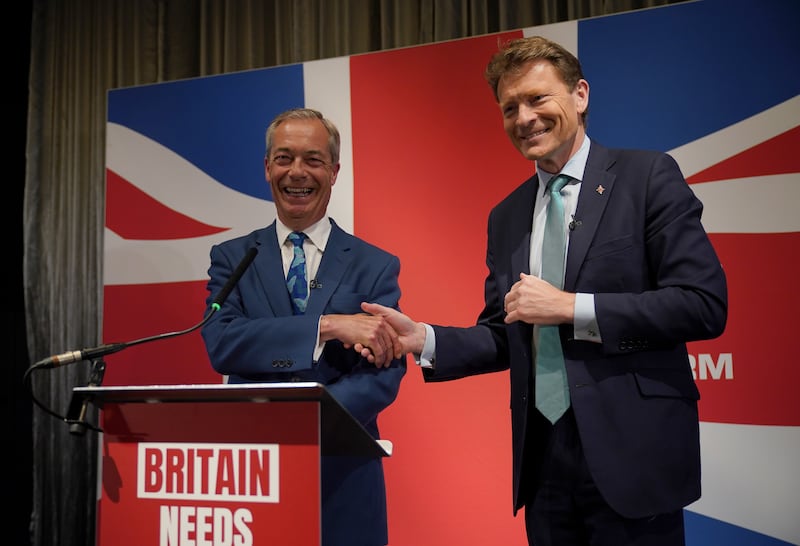 Nigel Farage has taken over as Reform leader from Richard Tice