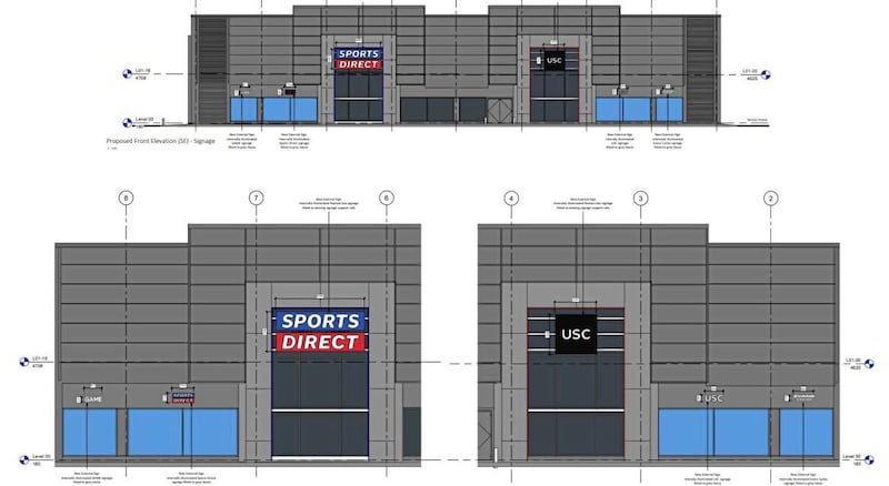 The new units will be led by Sports Direct and USC, while Game and Evans Cycles will also feature. 