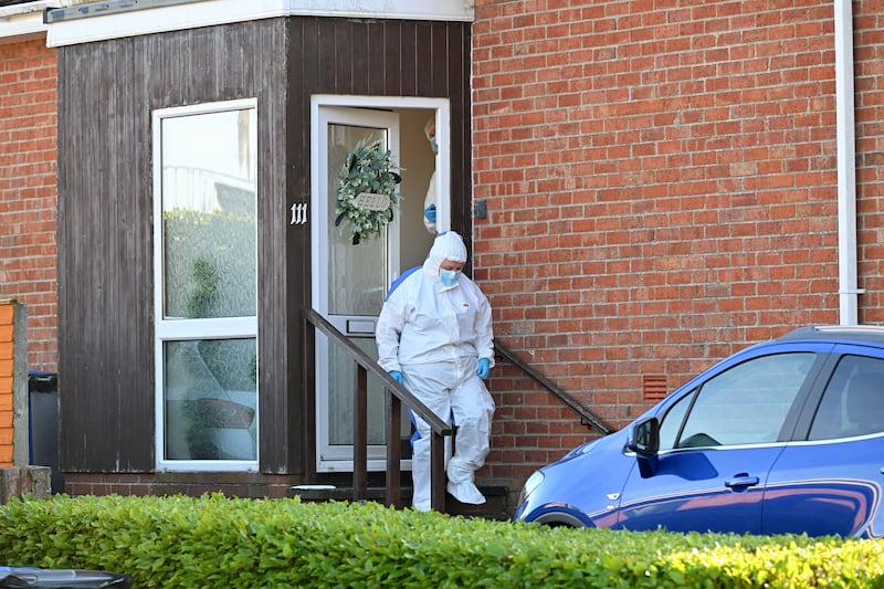 14th October 2024
PSNI Officers and forensics investigators at the scene of a sudden death of a woman in the Rosepark area of Donaghadee
Mandatory Credit -Presseye