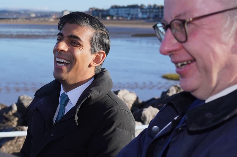 Prime Minister Rishi Sunak and Minister for Levelling Up, Housing and Communities, Michael Gove