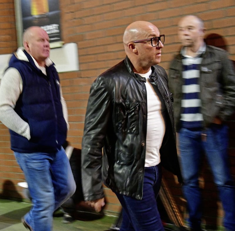 Dee Stitt was amongst the many loyalists from across Northern Ireland who attended a meeting tonight at The Con Club in east Belfast to sound out their views on what their response should be to Boris Johnson's Brexit deal. Picture by Alan Lewis- Photopress 