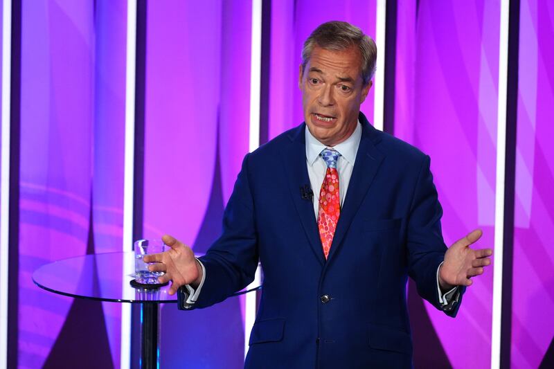 Reform UK Leader Nigel Farage has said previously he ‘admired’ Russian president Vladimir Putin as a ‘political operator’
