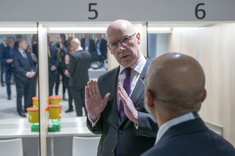 First Minister John Swinney visited the centre last week