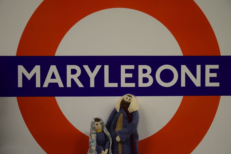 Mary and Joseph at Marylebone station