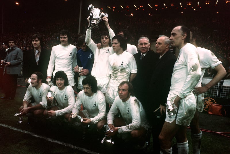 Tottenham celebrated winning the 1973 League Cup