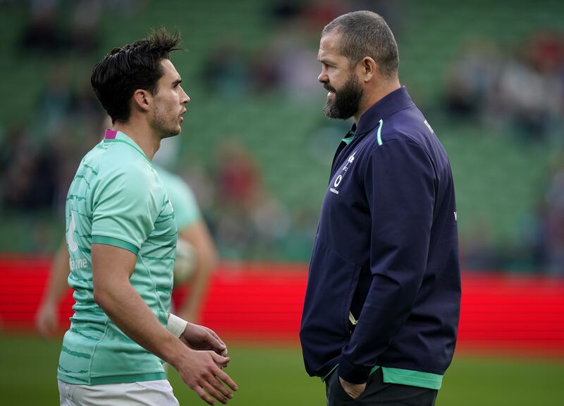 Joey Carbery and Andy Farrell