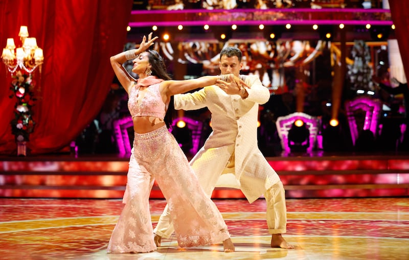 Dr Punam Krishan and Gorka Marquez performing during the show