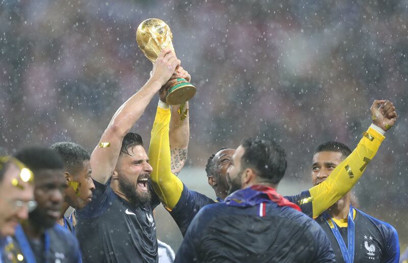 Giroud won the World Cup in 2018
