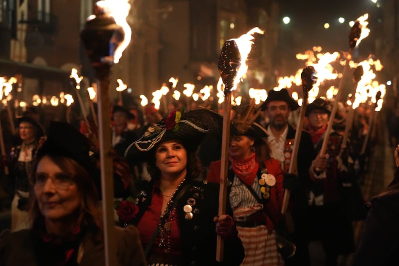 Participants during the parade