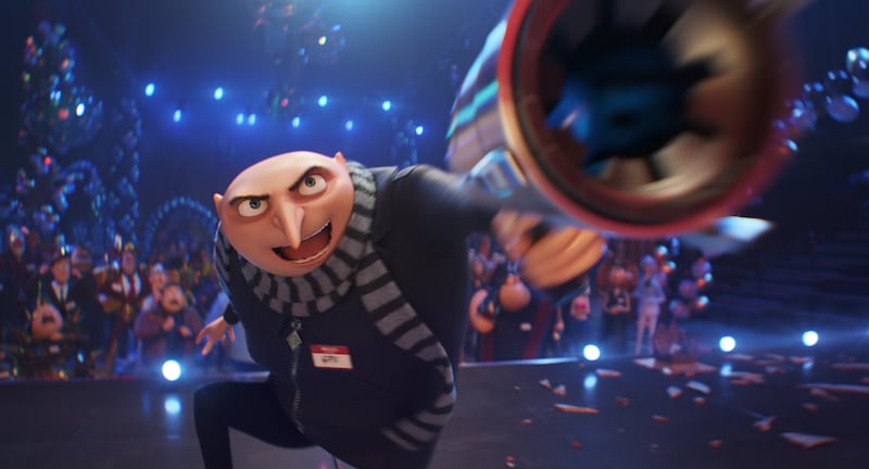 Undated film still handout from Despicable Me 4. Pictured: Steve Carell as Gru. See PA Feature SHOWBIZ Film Despicable Me. WARNING: This picture must only be used to accompany PA Feature SHOWBIZ Film Despicable Me. PA Photo. Picture credit should read: © Illumination Entertainment and Universal Studios. All Rights Reserved. NOTE TO EDITORS: This picture must only be used to accompany PA Feature SHOWBIZ Film Despicable Me.