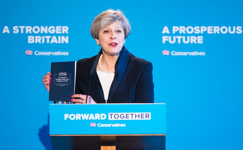 Theresa May was forced to backtrack on the Tories’ 2017 election manifesto