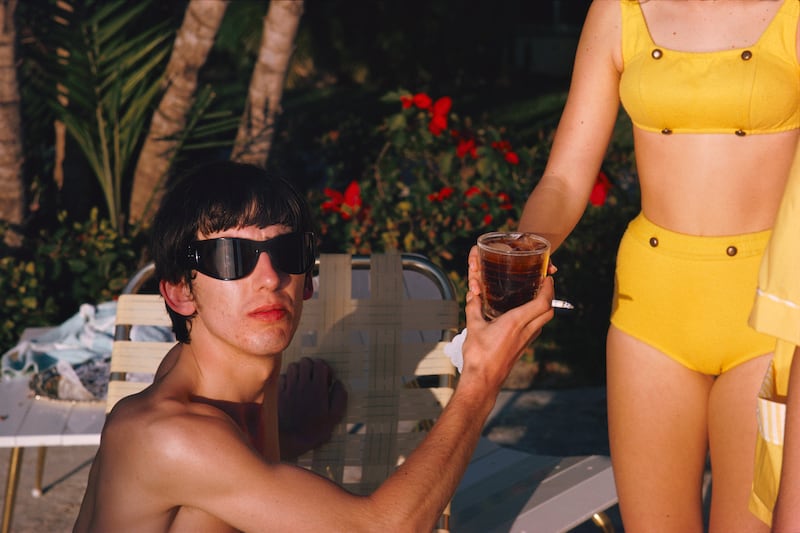 George Harrison on Miami Beach in February 1964