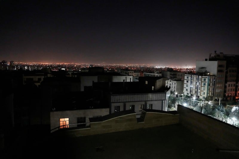 A view of Tehran early on Saturday (Vahid Salemi/AP)