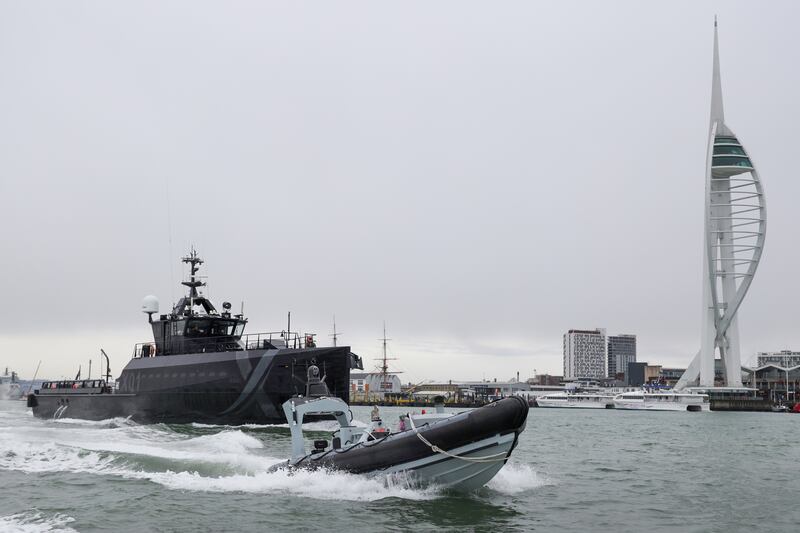 The boat was operated remotely from experimental ship XV Patrick Blackett in Portsmouth Harbour