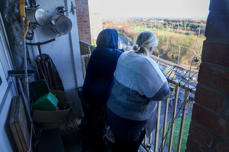 Ross House 13 storey tower block on the Mount Vernon Road in North Belfast that is due for demolition. PICTURE: MAL MCCANN