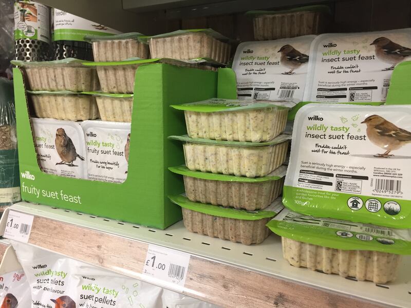 Insect suet feast on sale for £1 in Wilko (PA)