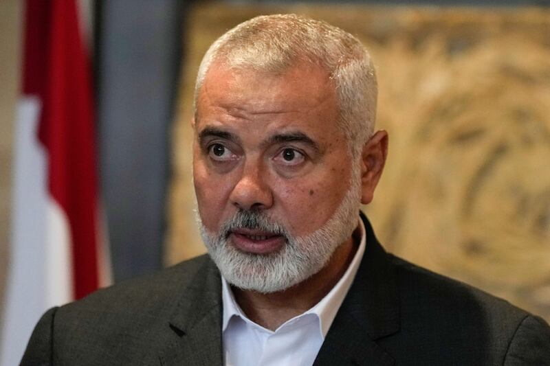 Ismail Haniyeh has been with Hamas since the militant group was founded in 1987 (AP)