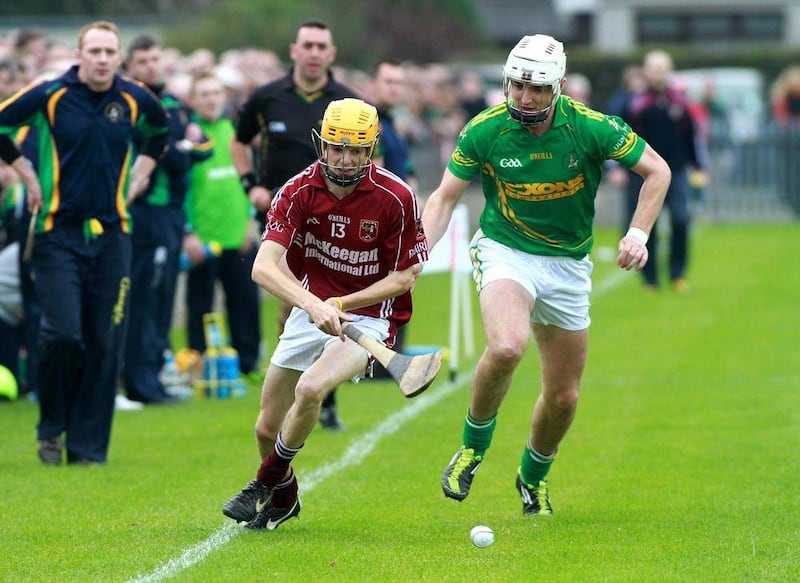 Cushendall beat Dunloy en route to the Antrim SHC title last year - they begin the defence of their title against St John's at Dunloy on Sunday <br />Picture: S&eacute;amus Loughran