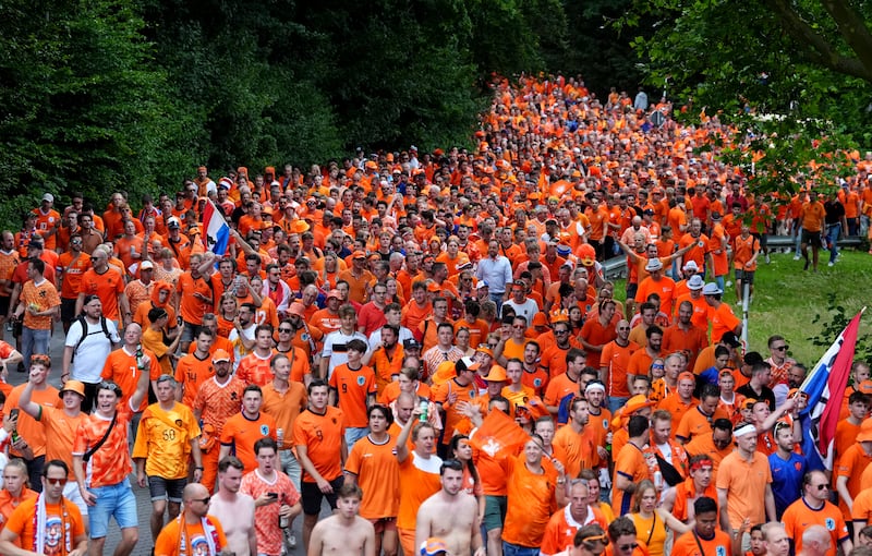 Up to 80,000 Dutch fans are understood to be present in Dortmund