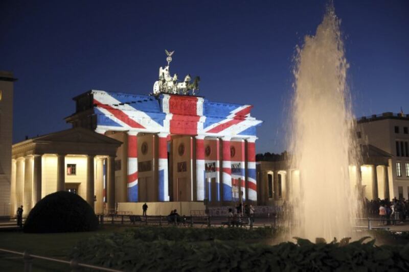 A view of the Brandenburg Gate in Berlin