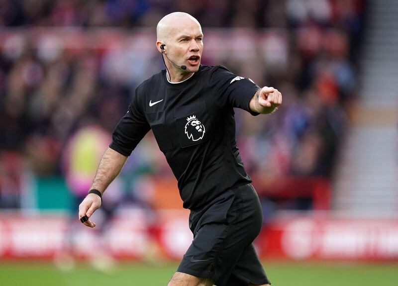 Paul Tierney made a mistake in awarding a dropped ball to Liverpool late on in their match against Forest at the City Ground