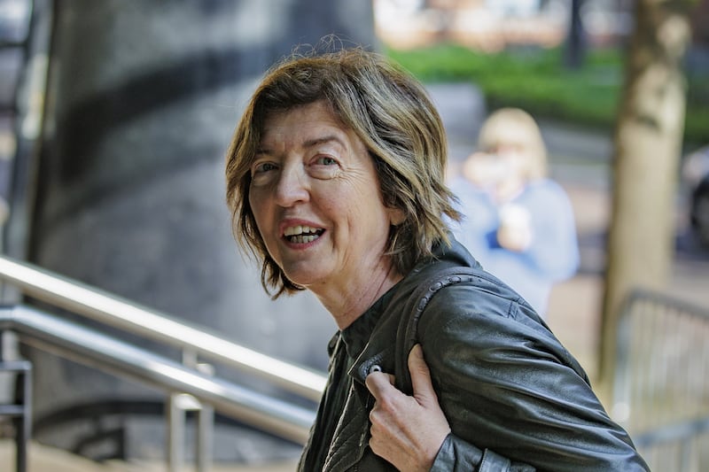 Sue Gray arrives at the Clayton Hotel in Belfast to give evidence to the UK Covid-19 inquiry hearing