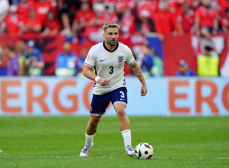 Luke Shaw came off the bench against Switzerland .