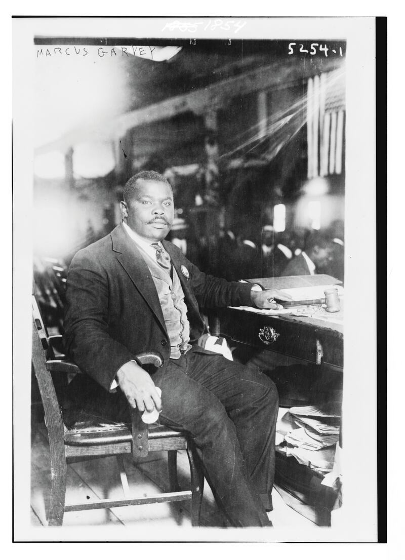 Marcus Garvey, the Jamaican-born nationalist leader. He saw parallels between the struggle for independence in Ireland and ideas of black liberation PICTURE: LIBRARY OF CONGRESS