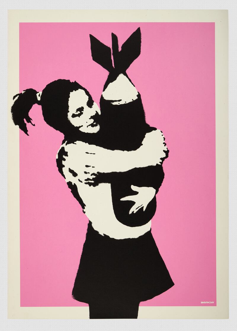 Bomb Hugger, by Banksy