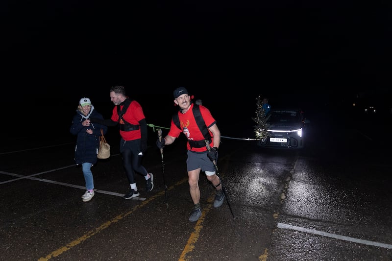 The pair went into the depths of the night for the challenge