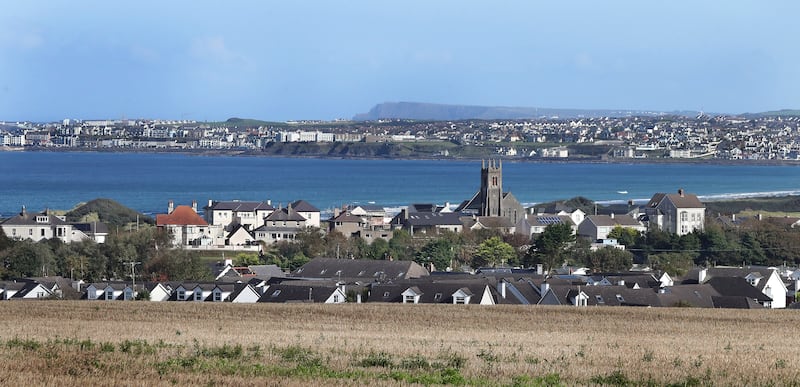 The council owned Peter Thompson Hall area in Castlerock Co-Derry where the enrolment for Irish classes on Monday night was called off after reports of loyalist threats. Picture Margaret McLaughlin  2-10-24