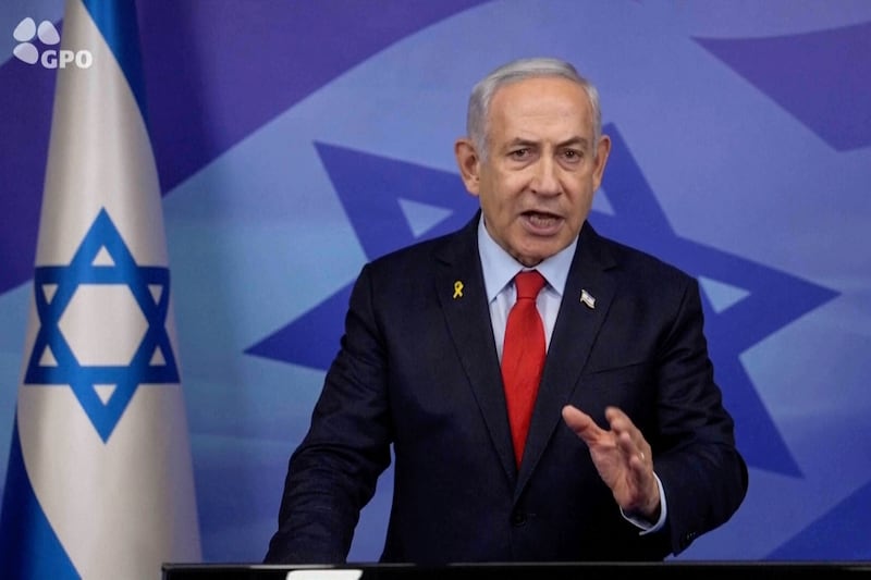 Benjamin Netanyahu has condemned the decision and accused the court of anti-Israeli bias (Israeli Government Press Office via AP)