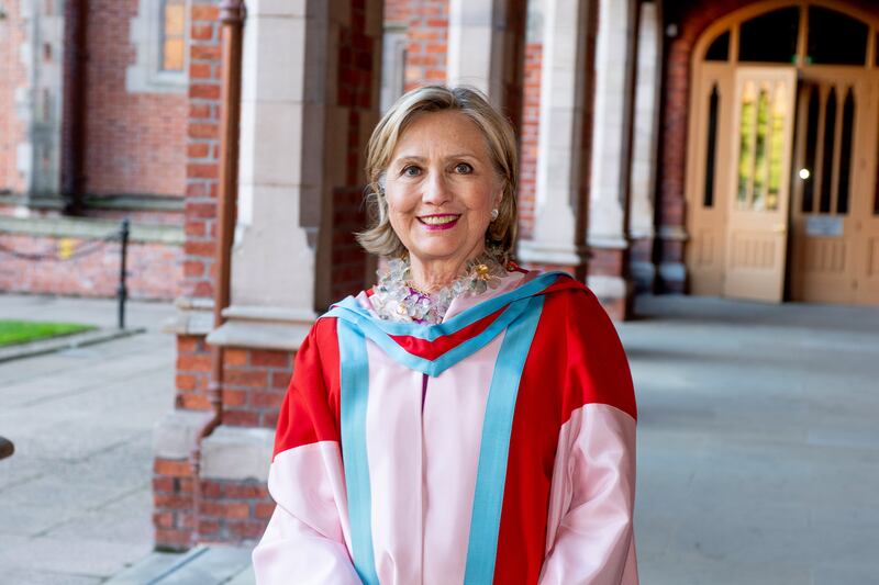 Hillary Clinton is the first female Chancellor of Queen's University Belfast